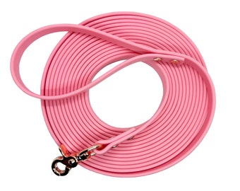 SUPER HEAVY Biothane Long Line | 5/8&quot; Long Leash | Waterproof | Scent Work Leash | Hiking Leash | Durable | Custom | Two Toned | Camping