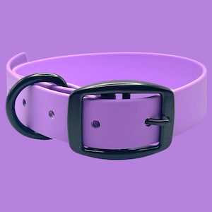 PREMADE 1&quot; Inch Biothane Dog Collar | 14.5&quot; to 18.5&quot; | Standard Traditional Buckle | Waterproof | Durable | Strong | Ready to Ship