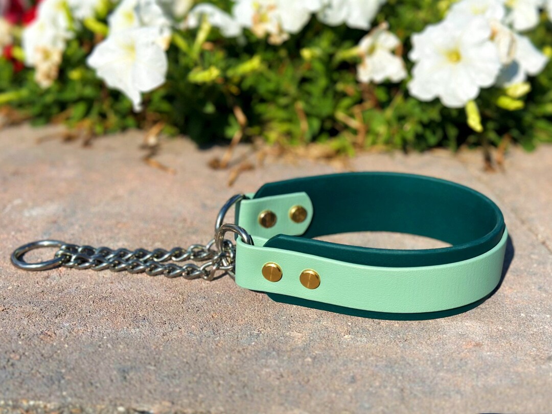 Biothane Martingale Dog Collar 1.5 Inch Waterproof Durable Half Check