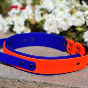 2 Inch Biothane Dog Collar | Double Layered with 1.5 Inch and 1 Inch Handle | Large Breed | Dock Diving | Fast Cat | Dog Sports | Heavy Duty