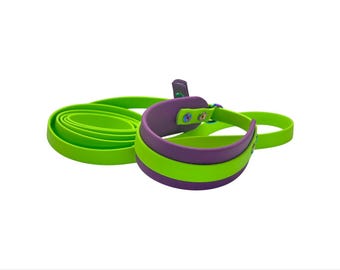 Biothane Double Layered Limited Slip Lead | 1.5 Inch Backing with 5/8 Inch Overlay | Dog Slip Leash | Sighthound Slip Lead | Waterproof