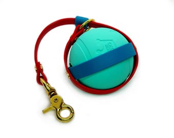 Tennisballhalter | 5/8 Zoll Biothane | Festziehbarer Ballhalter | Wasserfest | Langlebig