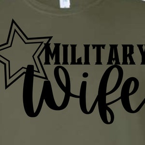 Military Wife Custom Design T shirt