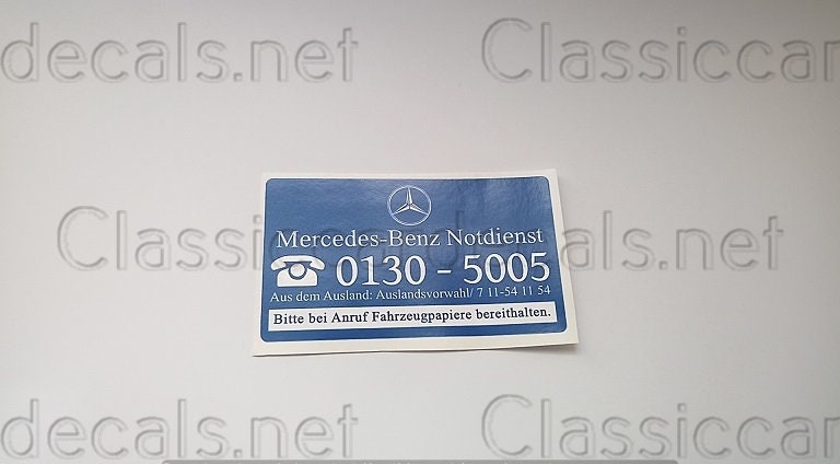 mercedes benz w124 w126 w201 assistance telephone number etsy