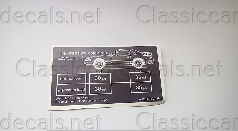 Mercedes Benz W124 Stickers 