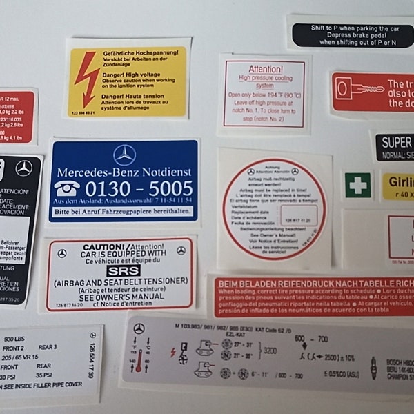 Engine Bay Stickers Etsy