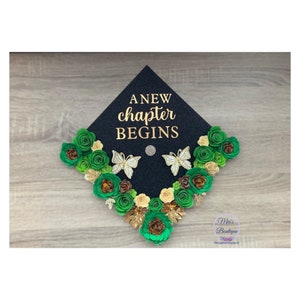 Personalized Graduation Cap Topper - Custom Grad Cap Flowers - Etsy