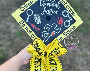 Criminal Justice Graduation Cap Topper: Forensic Psychology Theme