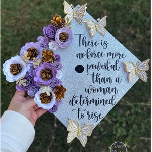 Benutzerdefinierte personalisierte Abschluss Cap Topper Floral Sonnenblume Abdeckung Personalisierte Abschluss Cap Blumen