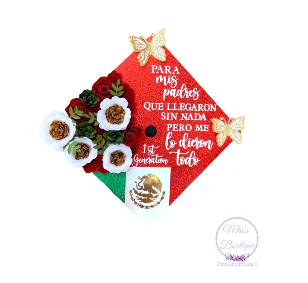 Mexico Graduation Cap Topper Mexican Custom Personalized Etsy