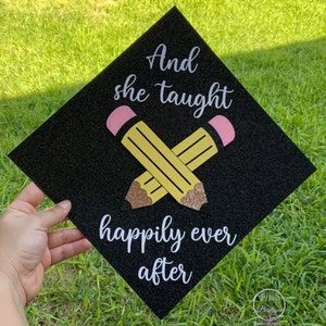PersonalizedGraduation Cap Topper Teacher - Custom Personalized Future Teacher Graduation Cap