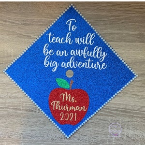 Custom Graduation Cap Topper Teacher - Custom Personalized Graduation Cap