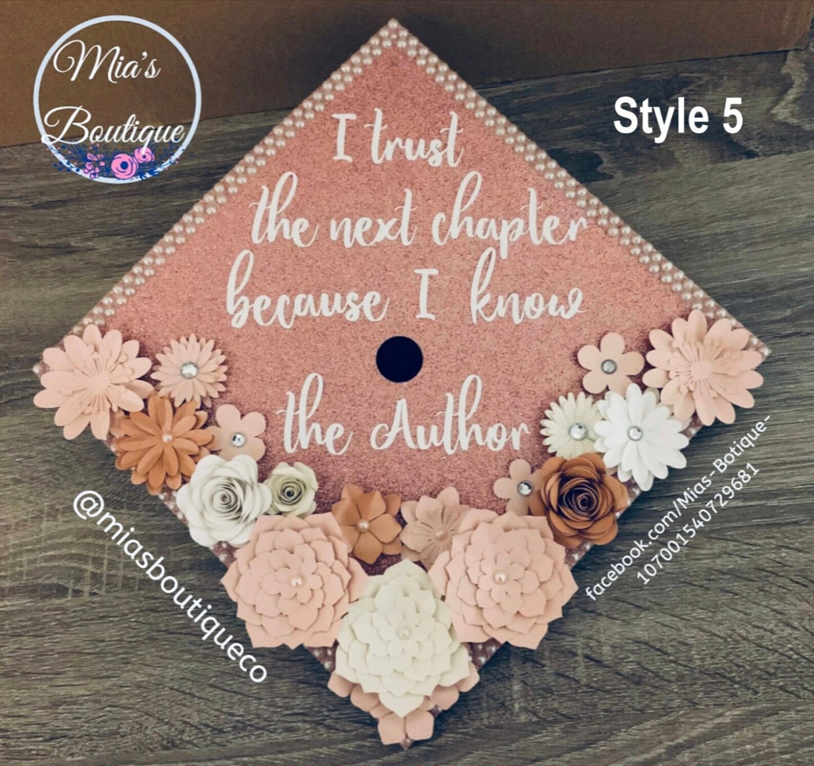 Add a Border to Your Graduation Cap Topper (rhinestone, Pearl, Bead) - Etsy