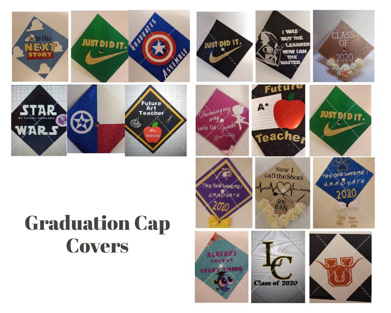 Custom Graduation Cap Cover/Grad Cap Design/Graduation Cap Etsy