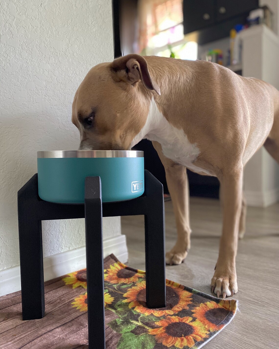 Yeti MEDIUM Metal Dog Bowl Stand Etsy