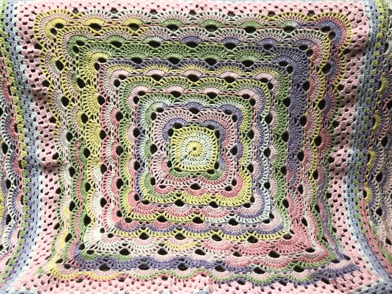 German Grandma Shells Crochet Blanket Etsy