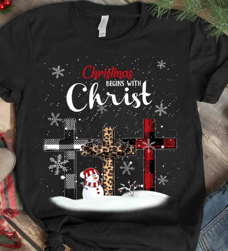 Christmas Begins With Christ Tshirt - Etsy