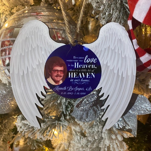 Christmas Ornament Someone in Heaven in Memory of Mom Dad Etsy