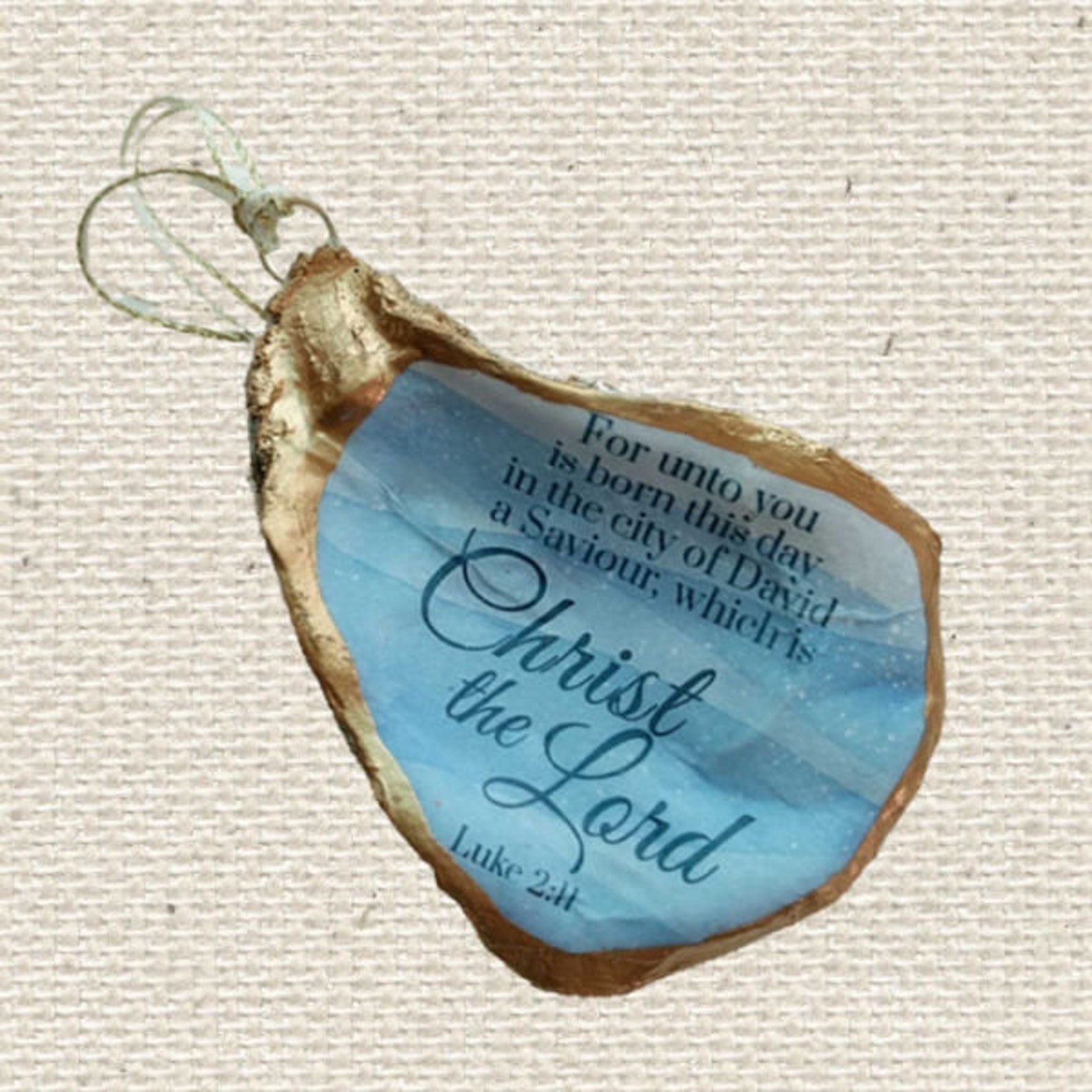 Scripture Christmas Ornament Bible Verse Luke Christ the Etsy