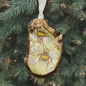 Bumble Bee Christmas Tree Ornaments Bee Ornaments Bee Christmas Ornaments Bee Christmas Gifts Sweet Honey Bee Patterned Bee Themed Christmas