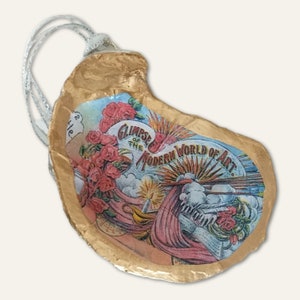 Mardi Gras Christmas Tree Ornament New Orleans Themed Christmas Tree Vintage Mardi Gras Float Handcrafted Oyster Shell Ornament Exchange