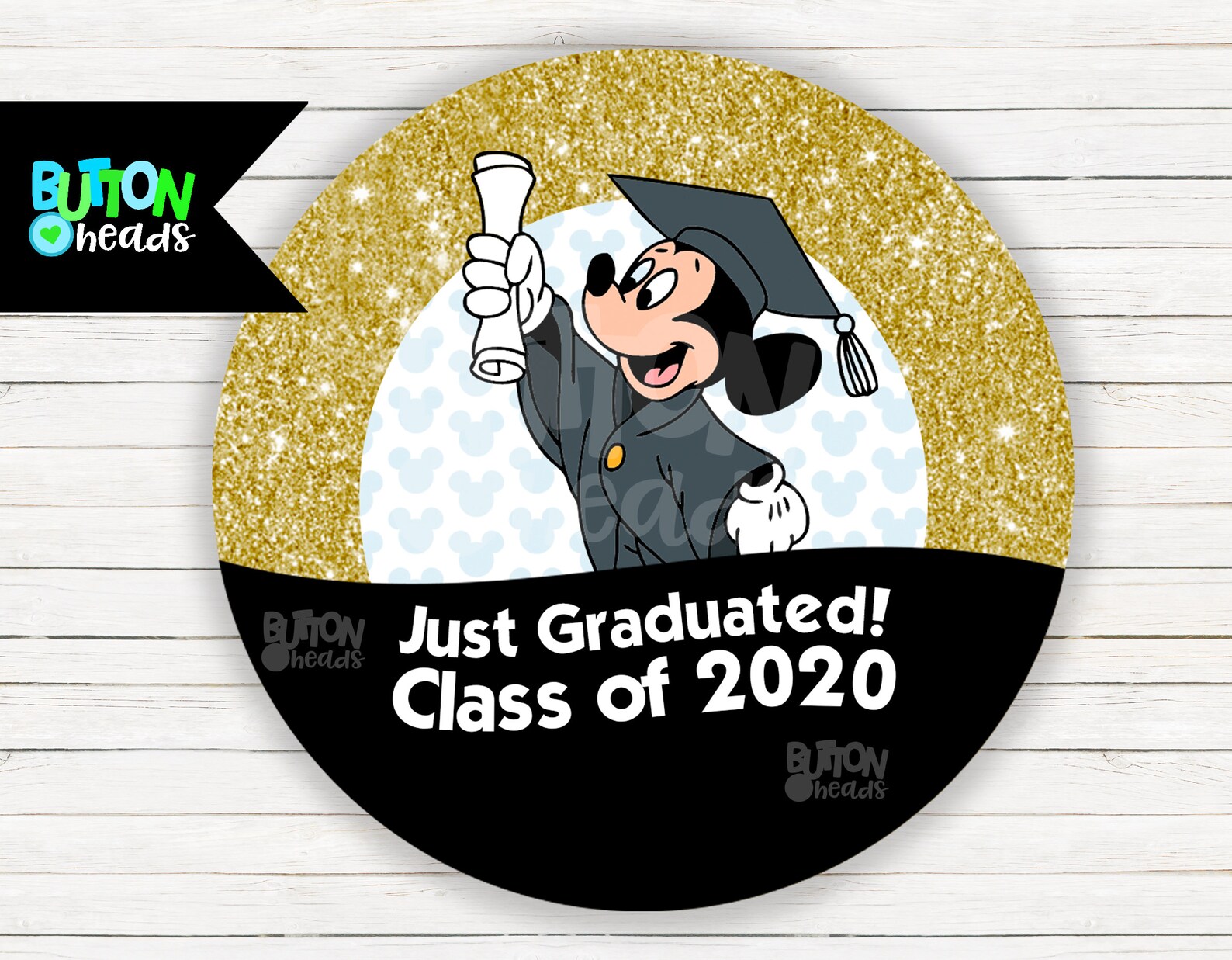 Disney Graduation Button Disney Graduation Button Disney Etsy