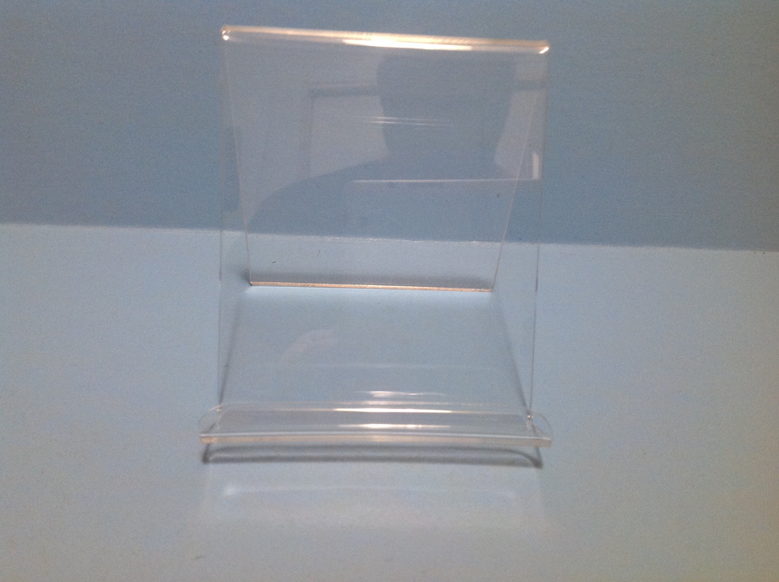 Clear Acrylic Book Display Case with White Base for sale online