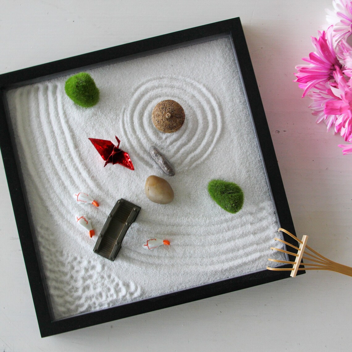 Desktop Zen Garden for Desk and Office Accessories Includes Etsy