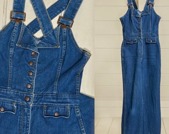 1970s denim jumpsuit