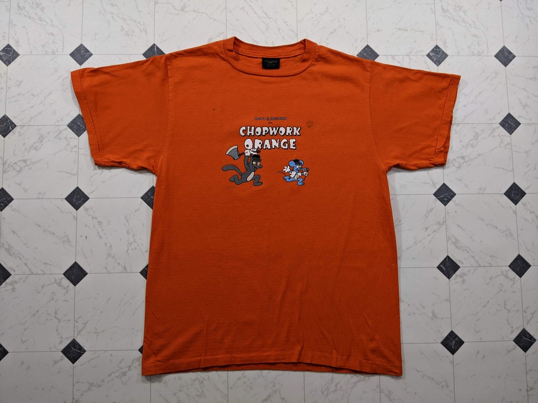 Vintage RARE Simpsons Itchy and Scratchy Chopwork Orange - Etsy