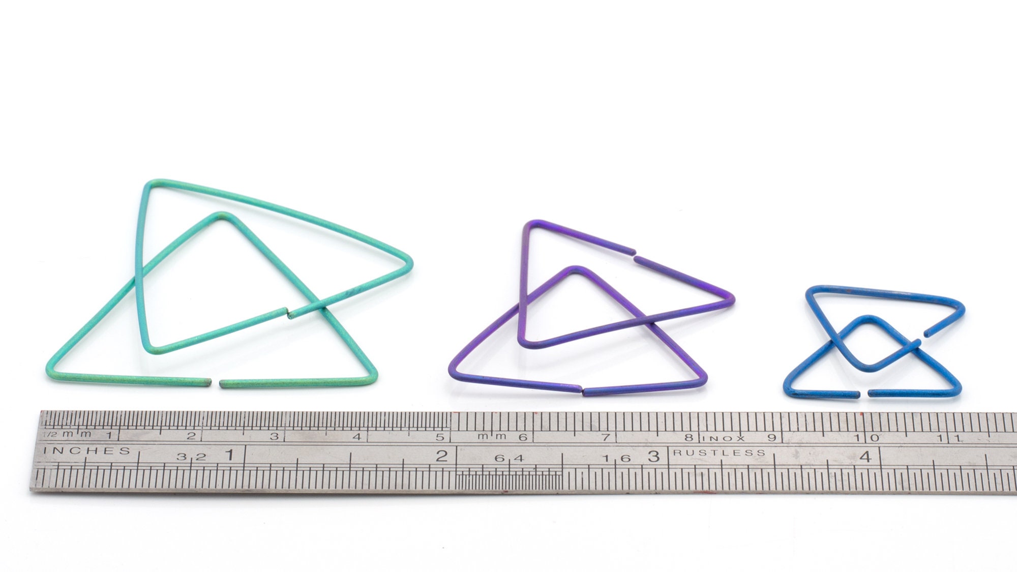 Triangle Titanium Hoops, Available in Different Sizes and Wire ...