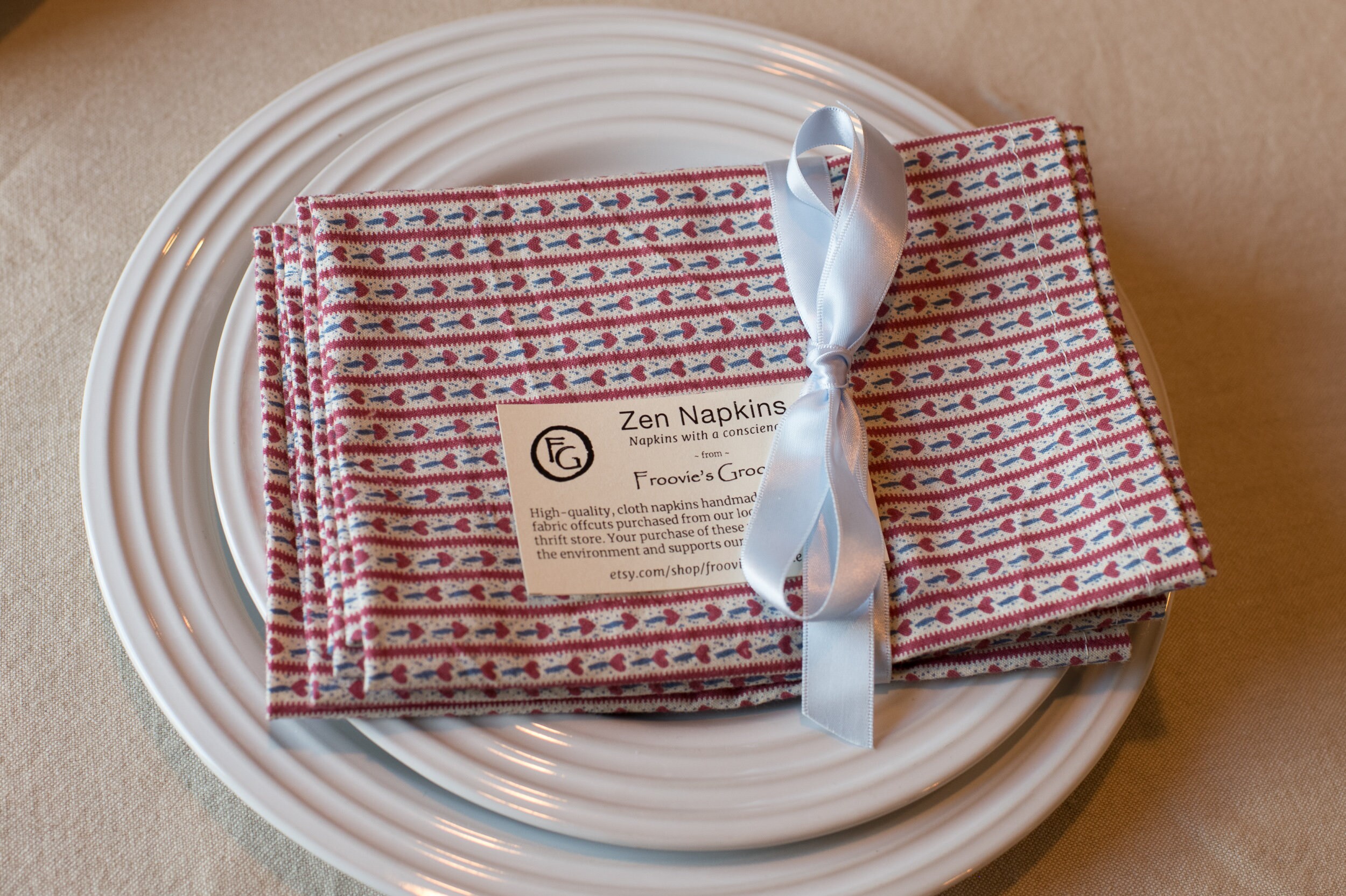 Red Cloth Napkins Dinner Napkins Reusable Cloth Napkins Etsy