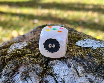 Dustball and Star Dice - ONE Engraved D6 Dice - 16mm