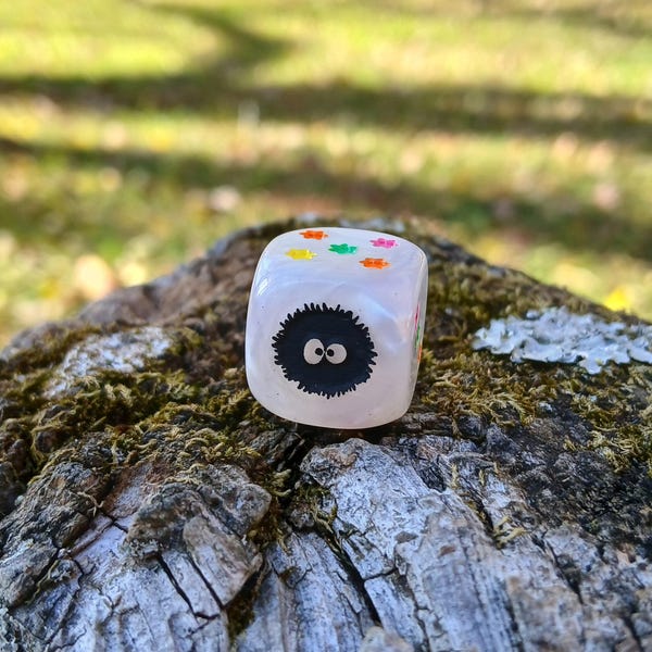 Dustball and Star Dice - ONE Engraved D6 Dice - 16mm