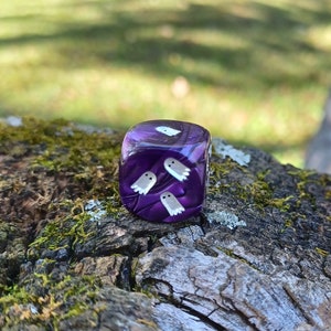 Ghost Dice - ONE Engraved D6 Dice - 16mm