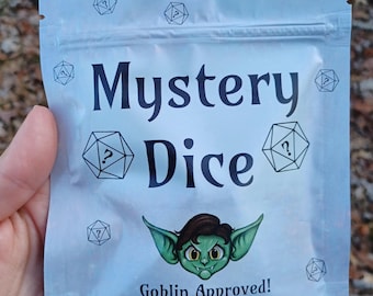Mystery Dice Set: 7-Piece Polyhedral RPG Dice Blind Bag