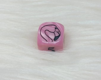Flamingo Dice - ONE Engraved D6 Dice - 16mm