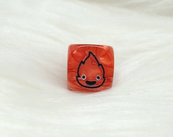 Happy Flame Dice - ONE Engraved D6 Dice - 16mm