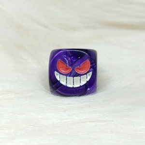 Monster Face Dice - ONE Engraved D6 Dice - 16mm