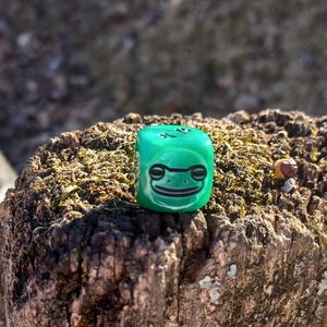 Frog Dice - ONE Engraved D6 Dice - 16mm