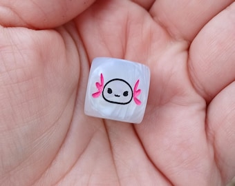 Axolotl Dice - ONE Engraved D6 Dice - 16mm