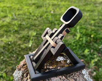 3D Printed Dice Catapult -- Fully Assembled
