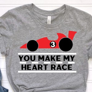 Boy Valentine SVG, raceauto Valentine SVG, Boy Valentine shirt gesneden bestand