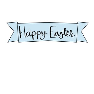 Happy Easter Banner SVG PNG File