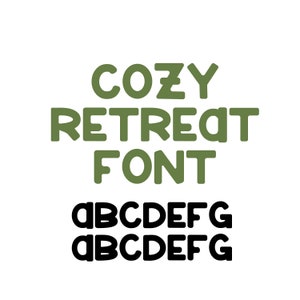 Cozy Retreat Regular Schrift, Schrift für kommerzielle Nutzung, Niedliche Schriften, Schriften zum Basteln, Handgeschriebene Schrift