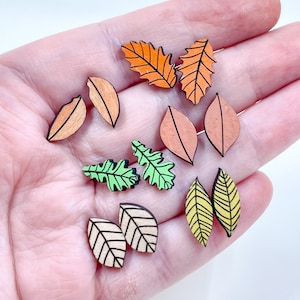 Fall Stud Earring SVG Bundle, Stud Earrings SVG, GlowForge Tested Cut files, Earring SVG Bundle