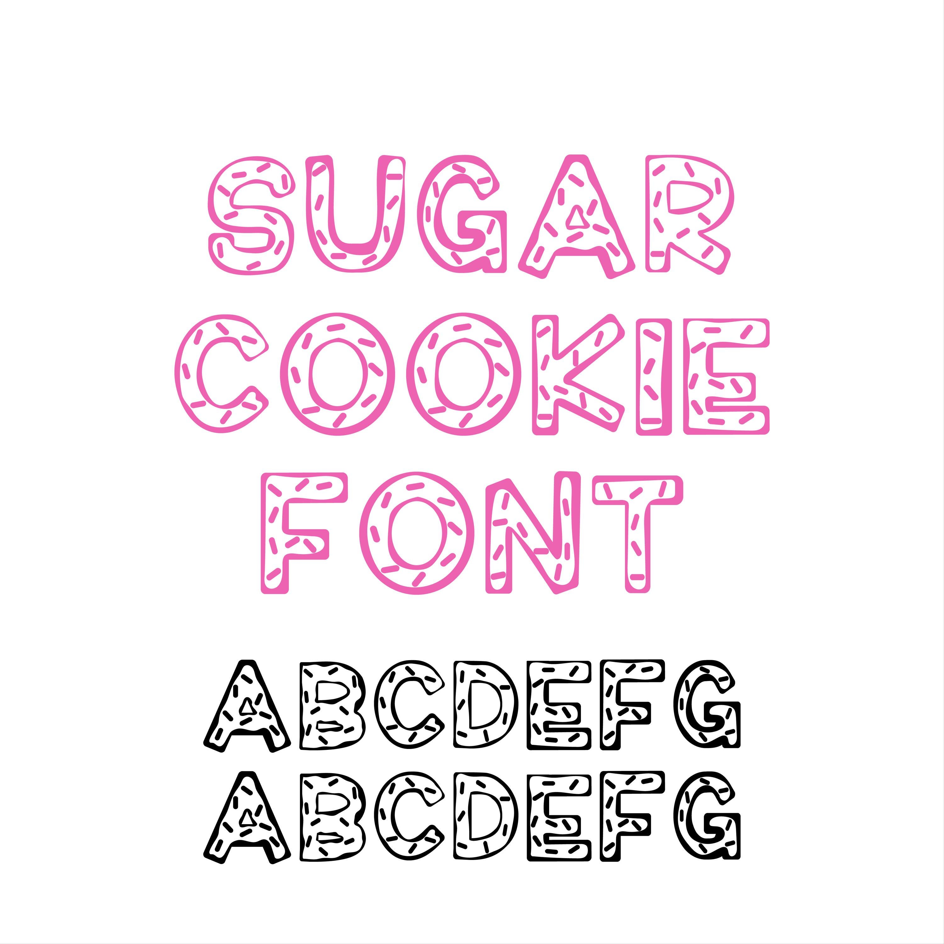 Sugar Cookie Font, Cute Fonts, Fonts for Crafting, Handwritten Font - Etsy