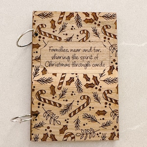 File di taglio laser di Natale, libro di cartoline di Natale Laser SVG, file di taglio laser, progetto GlowForge