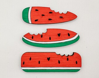 Watermelon Hair Clips SVG File, Laser SVG File, Hair Clip Cut File for Lasers, Summer Laser SVG