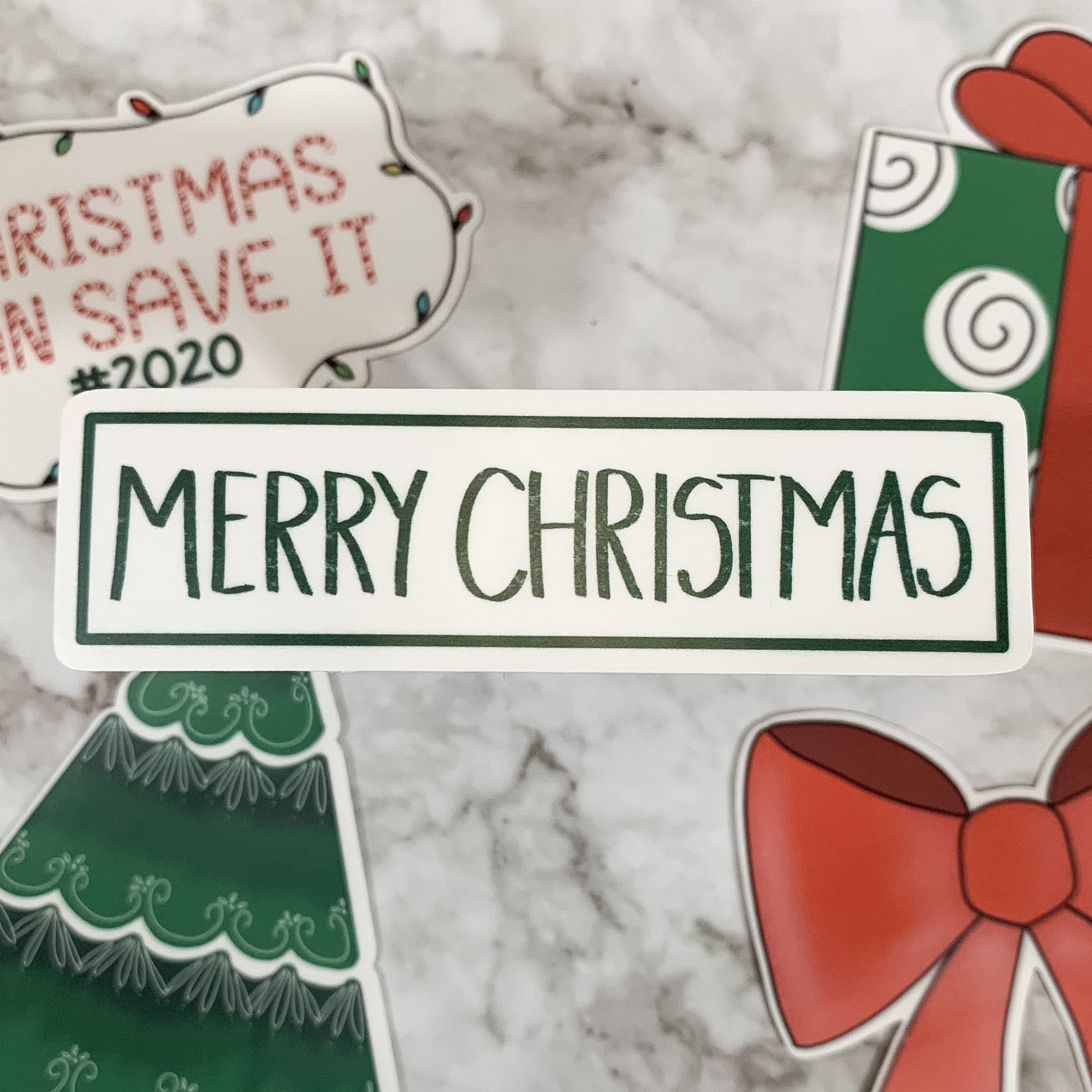 Christmas Sticker Design Bundle PNG For Print and Cut | Etsy